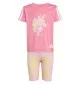 Adidas Tuta Train Essentials Flower Print Kids Rosa E Giallo | Adidas | 