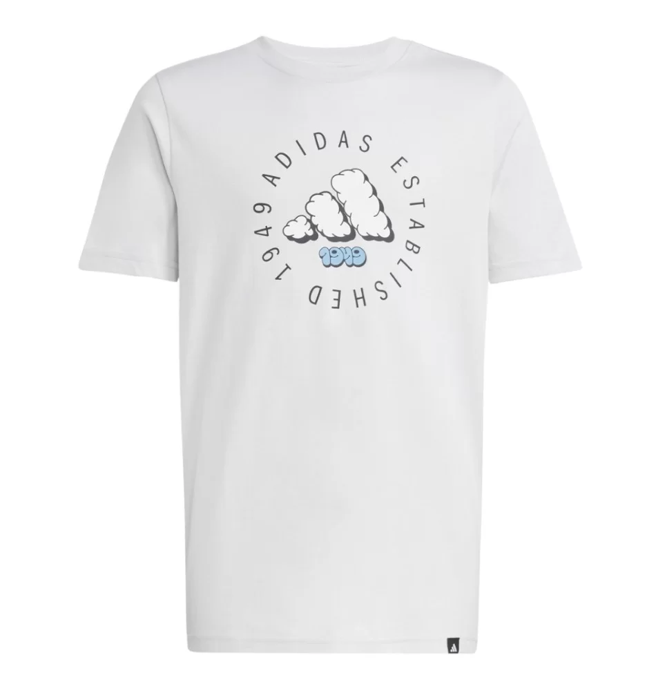 Adidas T-shirt Fun Junior Grigio Chiaro JI6687