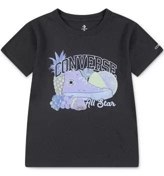 Converse T-shirt Chuck Taylor + Fruit Nero 4CG819-GDA