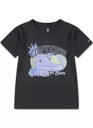 Converse T-shirt Chuck Taylor + Fruit Nero 4CG819-GDA