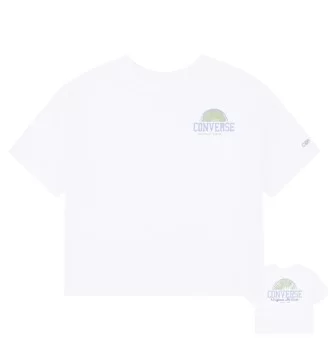 Converse T-shirt Front Back Fruit Bianco 4CG915-001