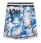 Jordan Pantaloncini Diamond Michael All Over Print Blu 95D429-BB6