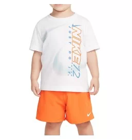 Nike Tuta Rhythm Just Do It 72 Inf Bianco Arancione 66M959-N1Y