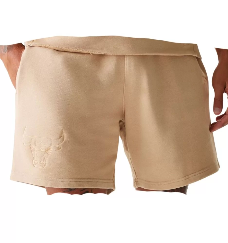 New Era Pantaloncini Nba Chicago Bulls Washed Beige 60667873