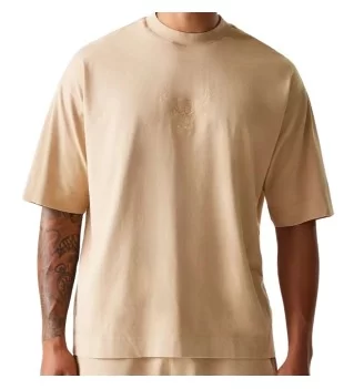 New Era T-shirt Nba Chicago Bulls Washed Beige 60667857
