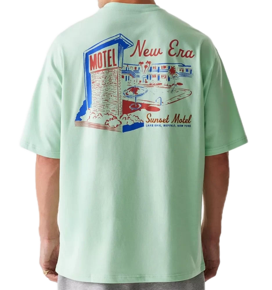 New Era T-Shirt Oversized New Era Vacation Graphic Verde 60667790