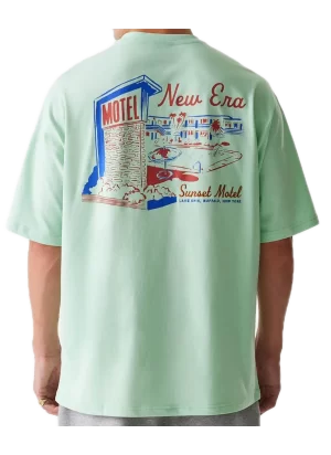 New Era T-Shirt Oversized New Era Vacation Graphic Verde 60667790