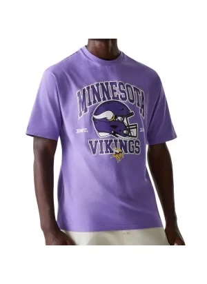 New Era T-shirt Oversize Nfl Helmet Minnesota Vikings Viola 60667907