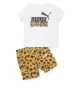 Puma Tuta Mates Essentials Inf Bianco E Giallo 674234-02