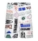 Jordan Pantaloncini Essentials French Terry All Over Print Bianco 95D743-782