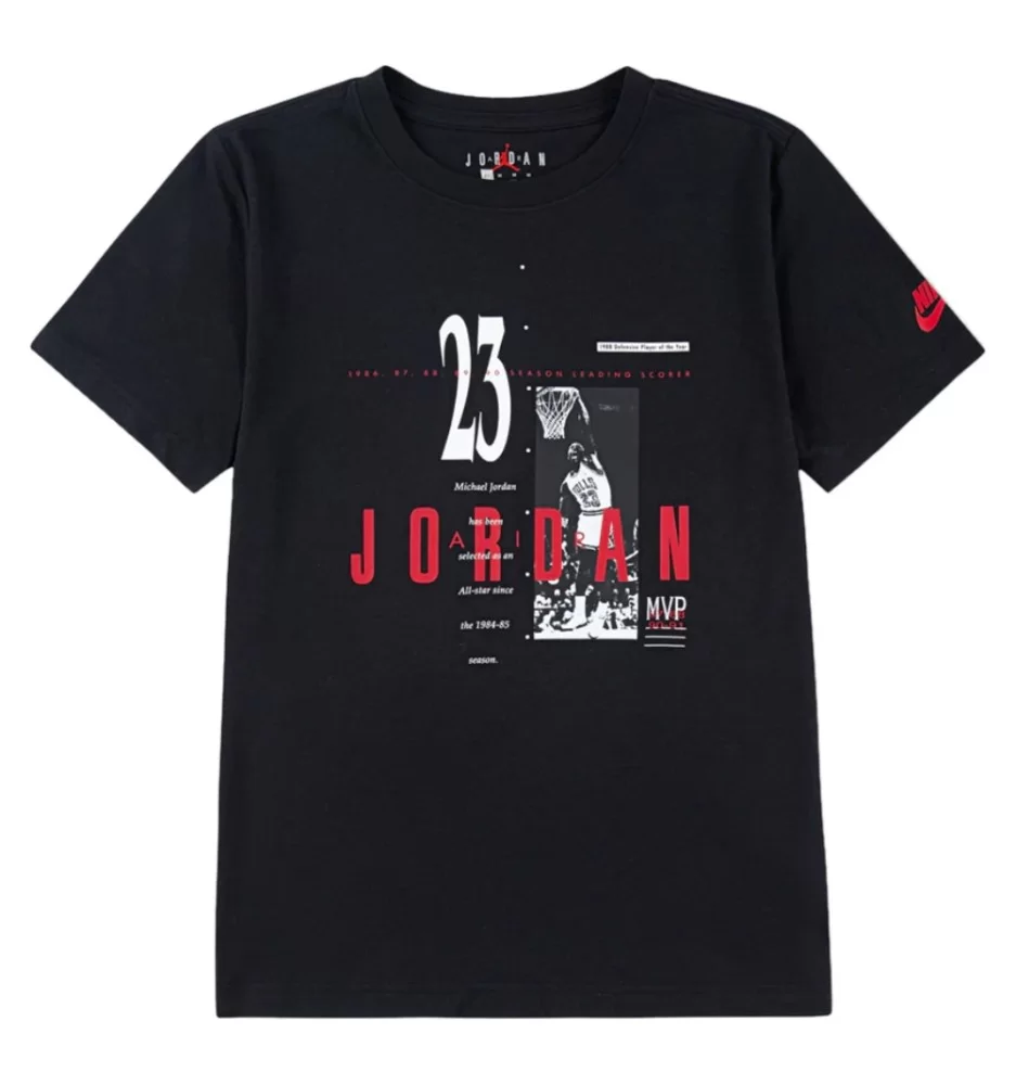 Jordan T-shirt Brand Gfx Crew Graphic Michael 23 Mvp Nero 95D625-023