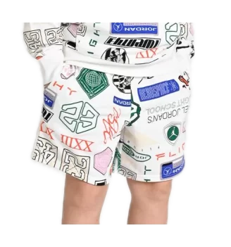 Jordan Pantaloncini Essentials French Terry All Over Print Bianco | Jordan | 