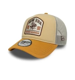 New Era Cappello Trucker Graphic Patch Giallo Grigio 60667601