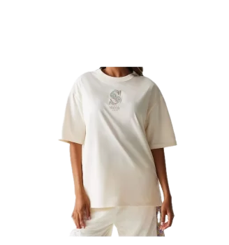 New Era T-shirt Oversized Unisex Seattle Mariners Off Bianco | New Era | 