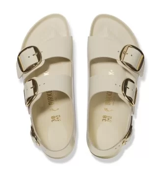 Birkenstock Sandalo Milano Big Buckle Ecru Bianco | Birkenstock | 