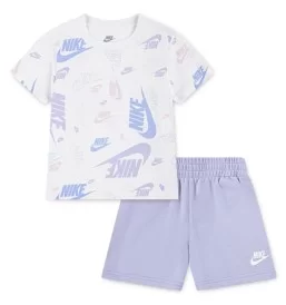Nike Tuta Futura All Over Print Bianco Lilla 36N043-P63