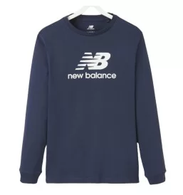 New Balance Felpa Big Logo Kids Blu Navy LAKB0120 NNY