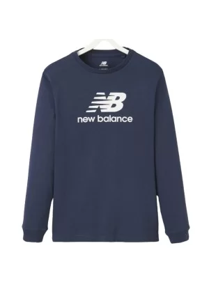 New Balance Felpa Big Logo Kids Blu Navy LAKB0120 NNY