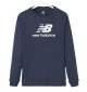 New Balance Felpa Big Logo Kids Blu Navy LAKB0120 NNY