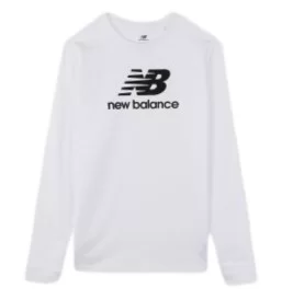 New Balance Felpa Big Logo Kids Bianco LAKB0120 BWE