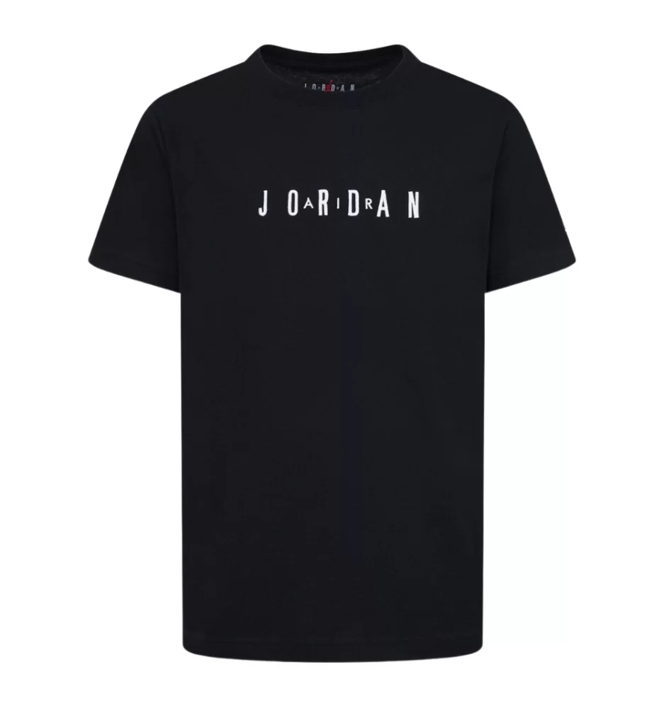 Jordan T-shirt Wordmark Air Emb Nero 95D634-023
