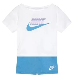 Tuta Nike Completino Kids Bianco Blu 36N033-UAV