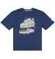 New Balance T-shirt Fitness Centre Illustrated Graphic Kids Blu LAKB0165 NNY