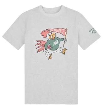 New Balance T-shirt Mascot Athletics Kids Grigio LAKB0166 AHH