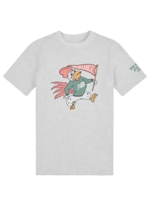 New Balance T-shirt Mascot Athletics Kids Grigio LAKB0166 AHH