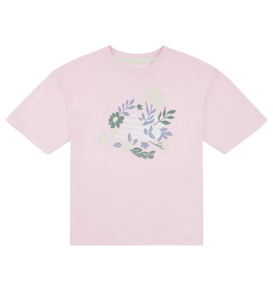 New Balance T-shirt Floral Graphic Rosa LAKG0121 LIR