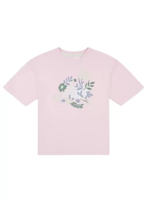 New Balance T-shirt Floral Graphic Rosa LAKG0121 LIR
