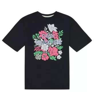 New Balance T-shirt Stacked Floral Nero LAKG0141 BK