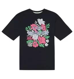 New Balance T-shirt Stacked Floral Nero LAKG0141 BK