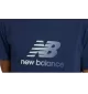 New Balance T-shirt Sport Essentials Gradient Logo Blu Navy | New Balance | 