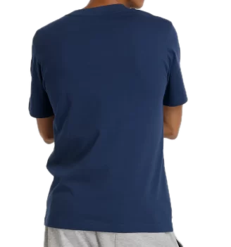 New Balance T-shirt Sport Essentials Gradient Logo Blu Navy | New Balance | 