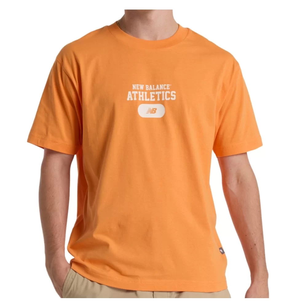 New Balance T-shirt Heritage Graphic Sizzle Arancione MT51527SIZ