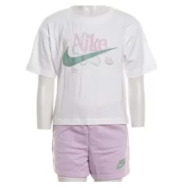 Nike Tuta Wild Flower Infant Bianco Lilla 16N021-P6I