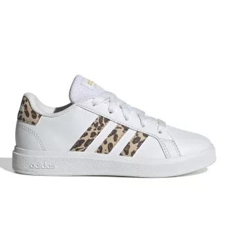 Adidas Scarpe Grand Court 2.0 Kids Animalier Bianco IG1187