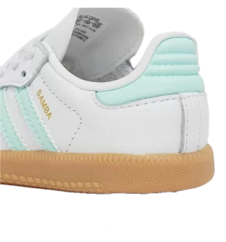 Adidas Scarpe Samba OG EL I Kids Bianco E Celeste Chiaro | Adidas | 