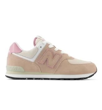 New Balance Scarpe 574 Flat Taupe Jr Rosa GC574QTC