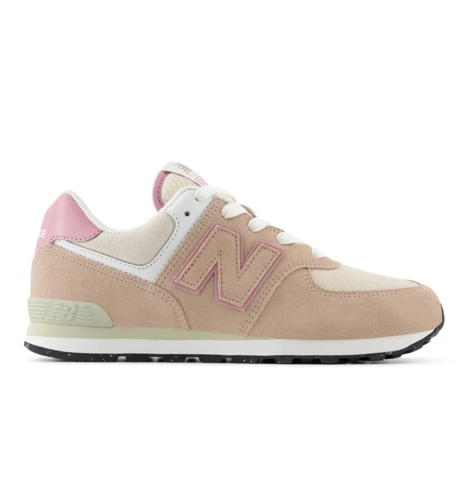New Balance Scarpe 574 Flat Taupe Jr Rosa GC574QTC