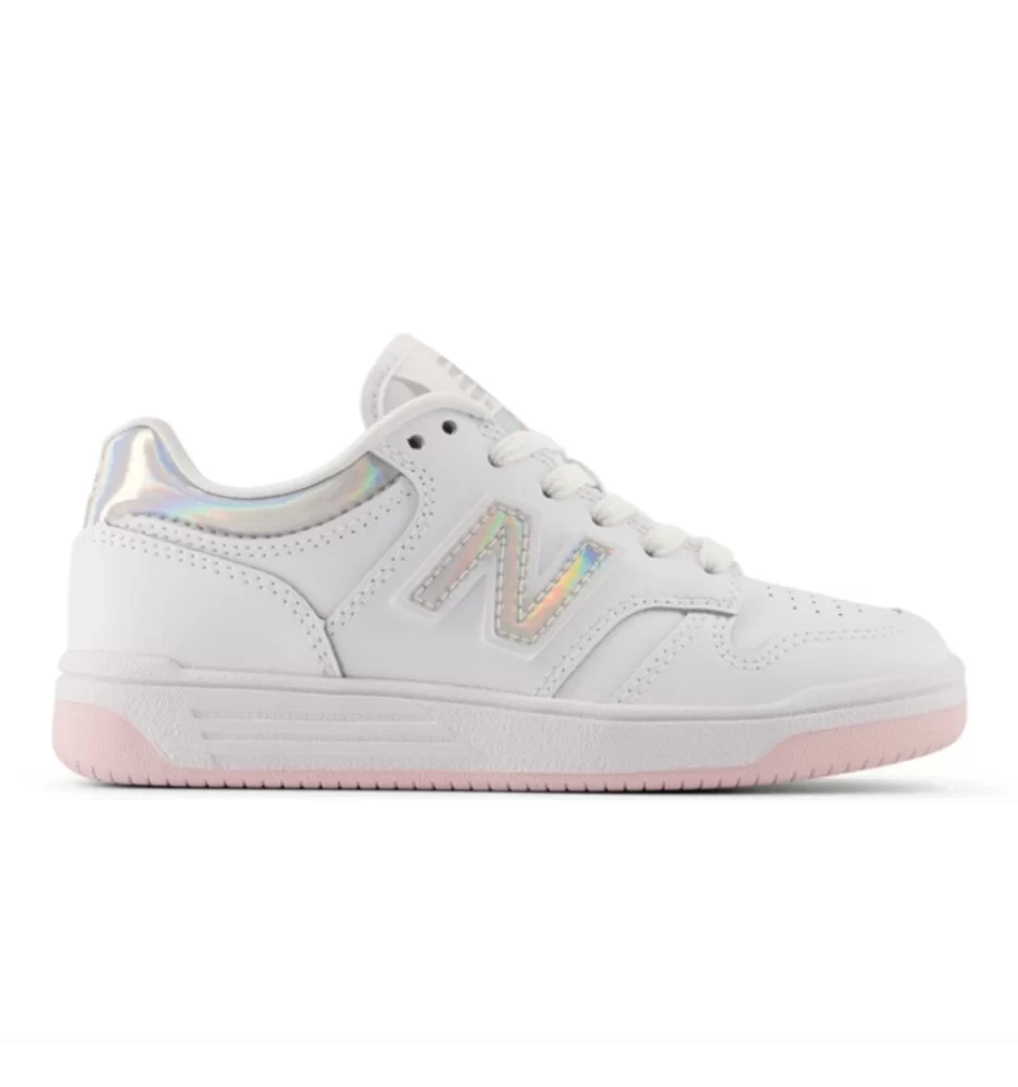New Balance Scarpe 480 Kids Bianco Rosa PSB480KW