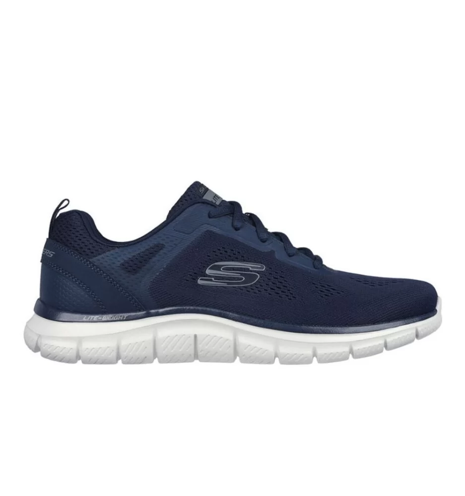 Skechers Scarpe Track Boarder Blu Navy Bianco 232698 NVY