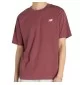 New Balance T-shirt Essentials Basic M Washed Burgundy Borgogna MT41509WAD