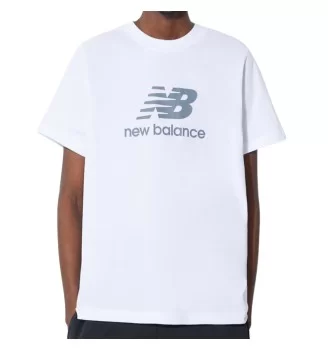 New Balance T-shirt Essentials Big Logo Bianco MT41502WT
