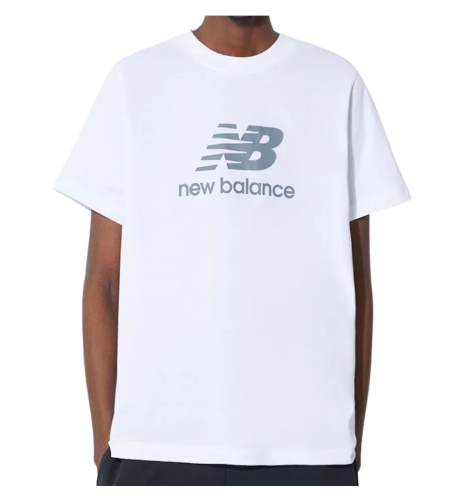 New Balance T-shirt Essentials Big Logo Bianco MT41502WT
