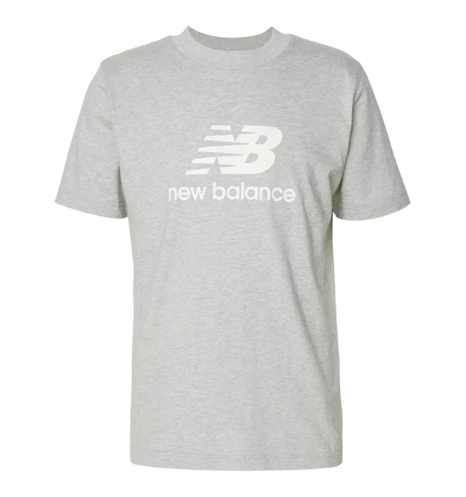 New Balance T-shirt Essentials Big Logo Athletic Grigio MT41502AG