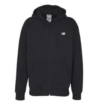 New Balance Felpa Con Cappuccio Full Zip Essentials Nero MJ41502BK