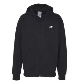 New Balance Felpa Con Cappuccio Full Zip Essentials Nero MJ41502BK