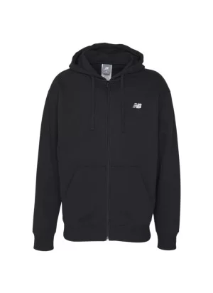 New Balance Felpa Con Cappuccio Full Zip Essentials Nero MJ41502BK